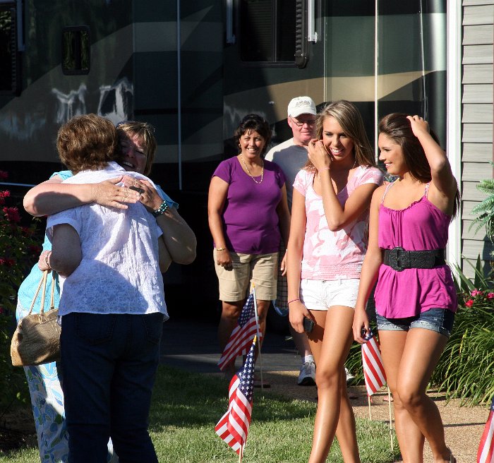 Hugging Family